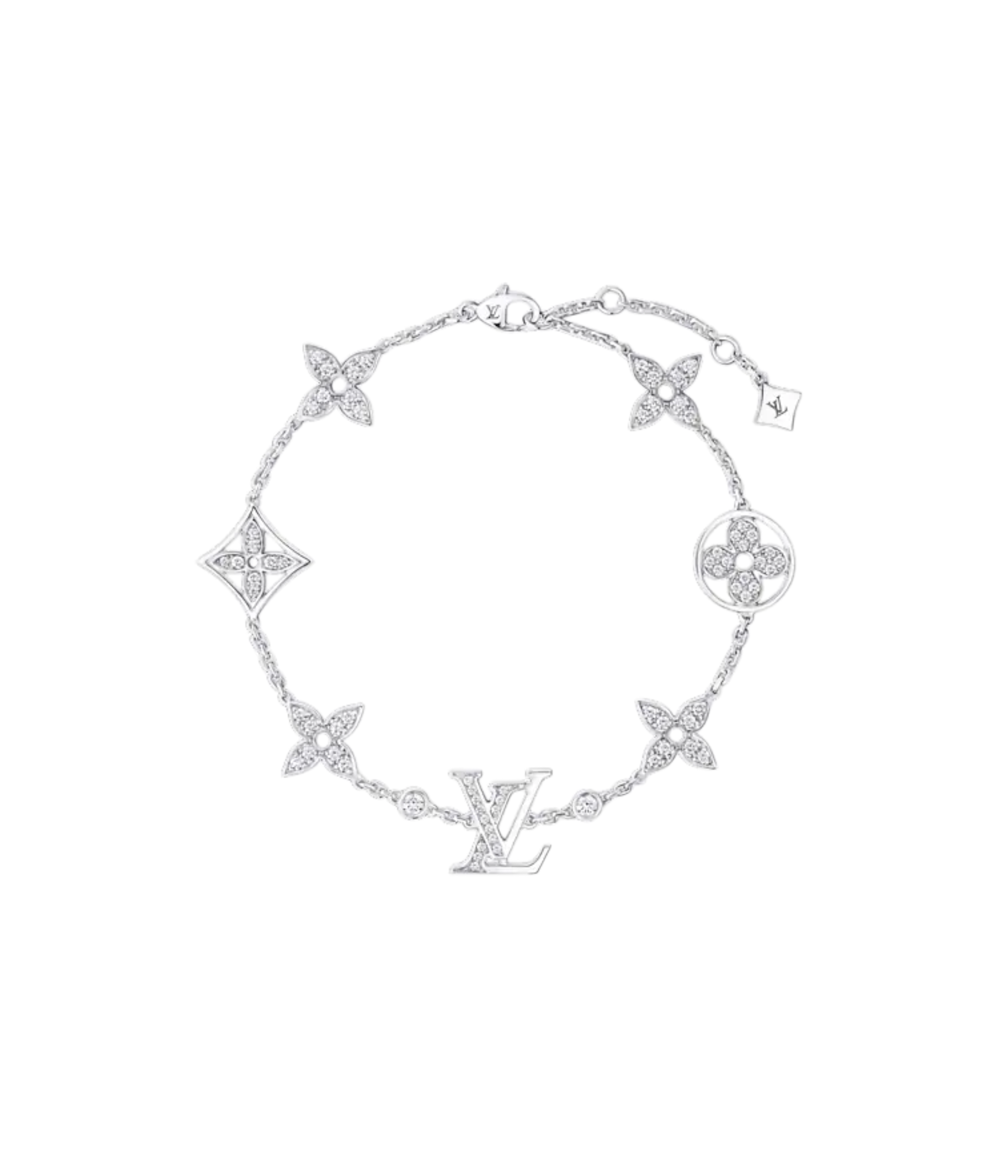 Bracelet LV Diamond Silver