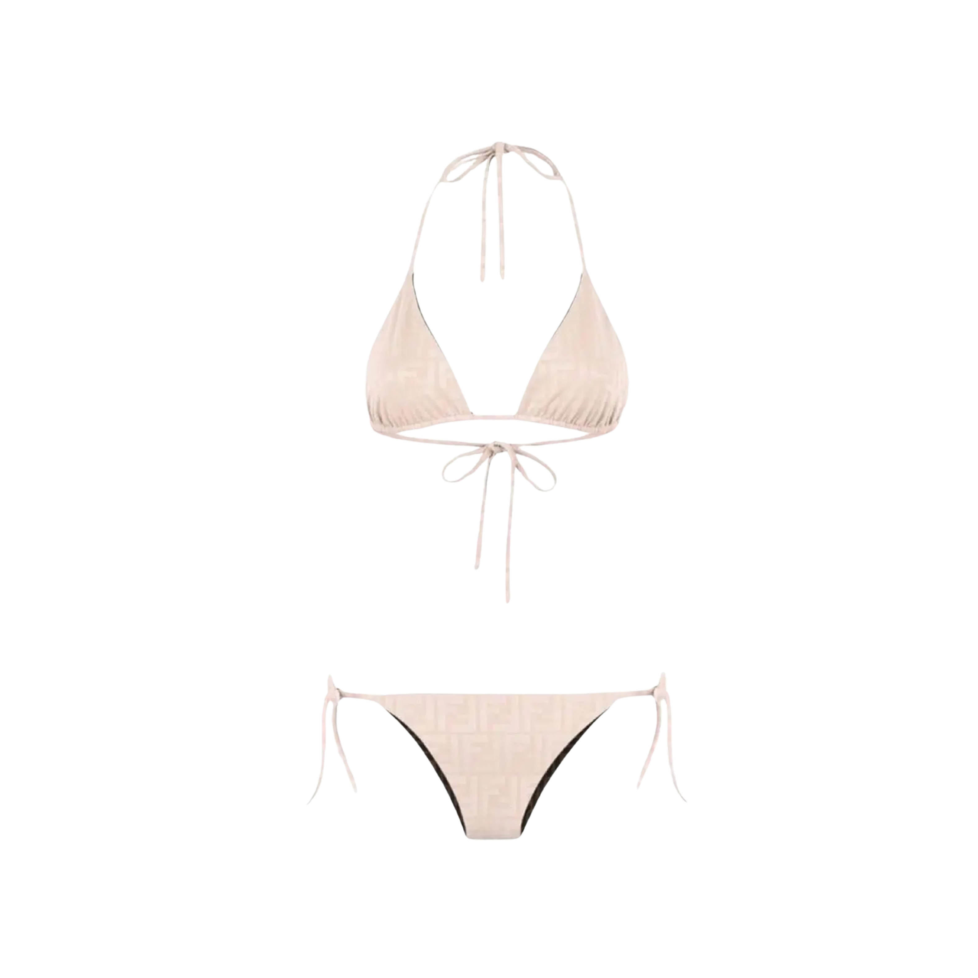 Bikini FF Monogramme Baby Pink