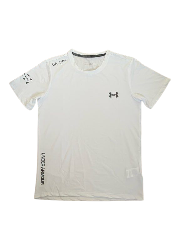 T-shirt Under Armour White Réfléchissant